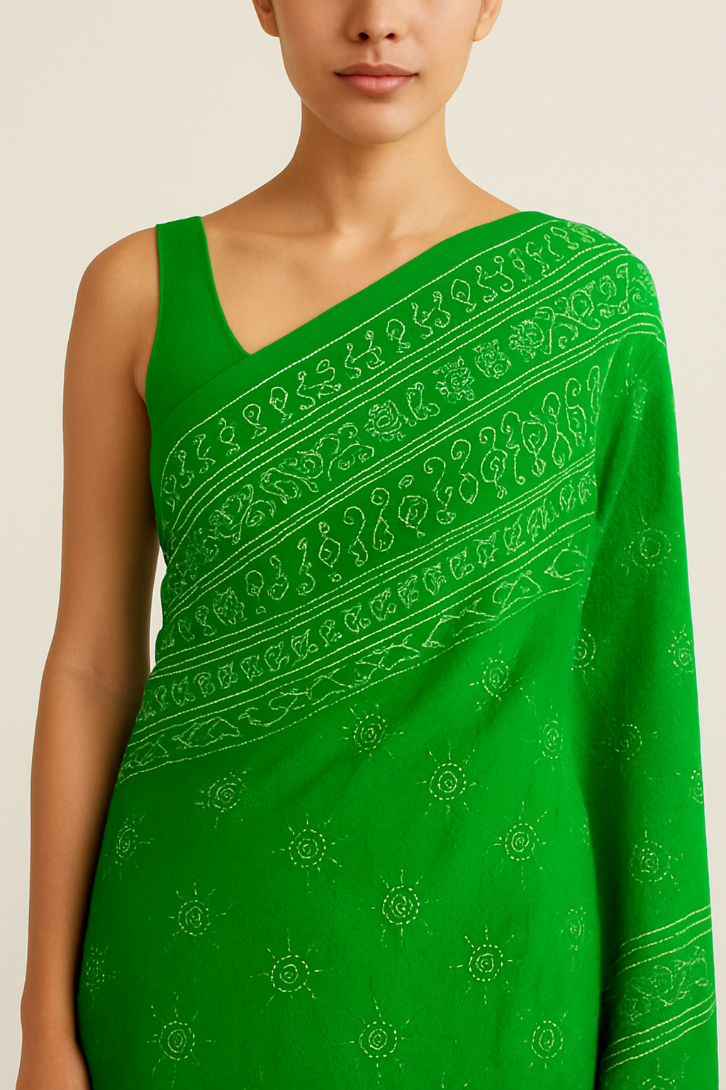 Bandhani Georjet Saree