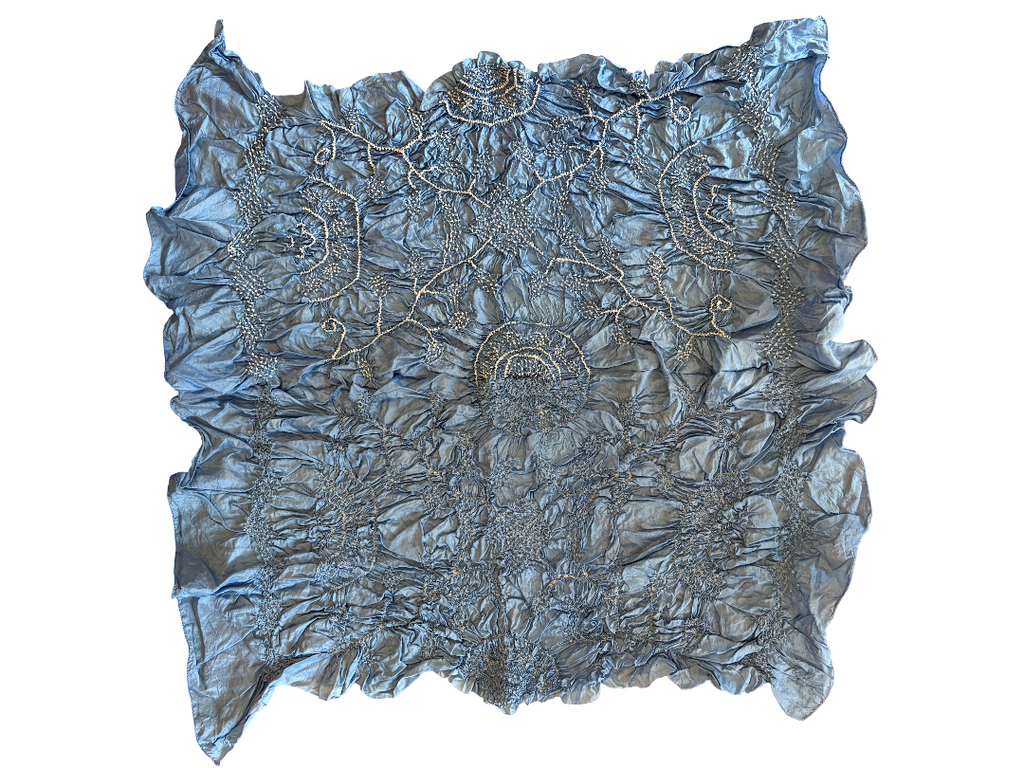 SILK LIGHT BLUE SCARF