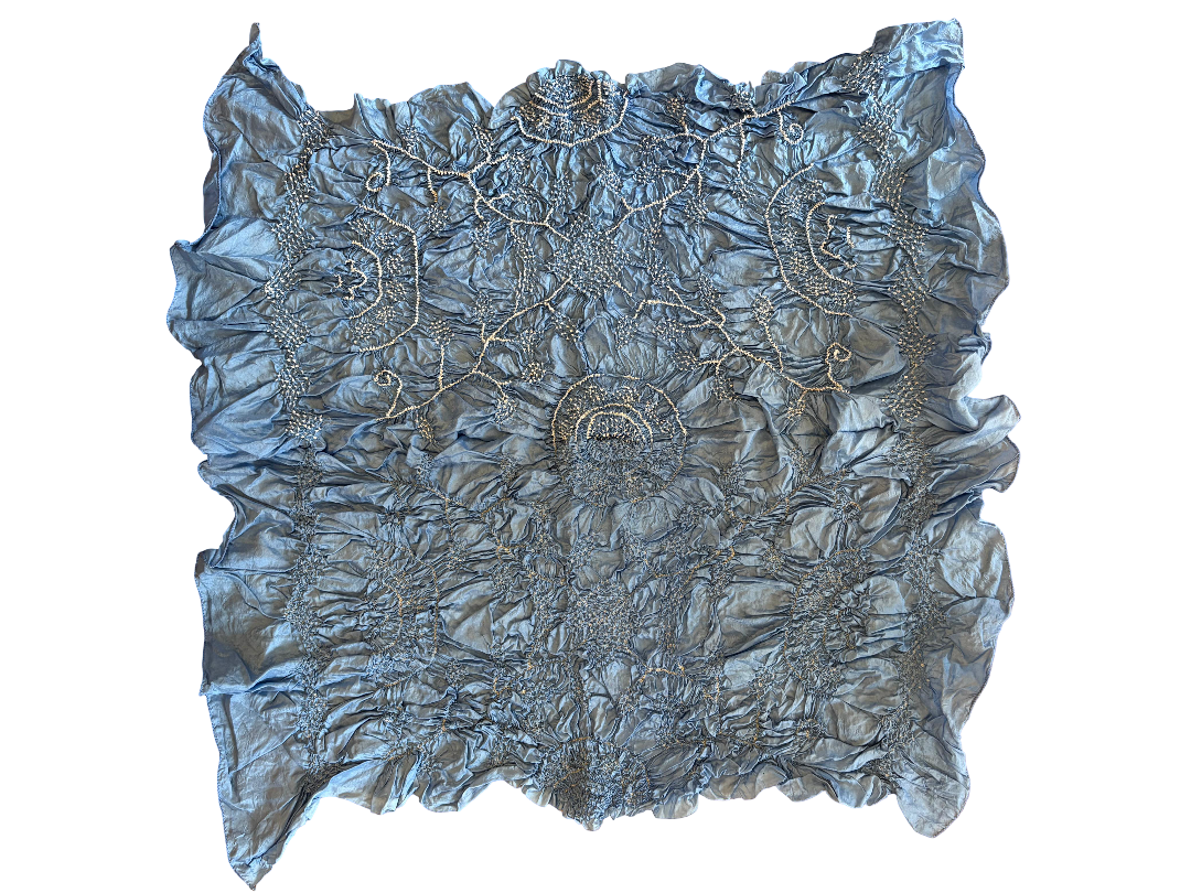 SILK LIGHT BLUE SCARF