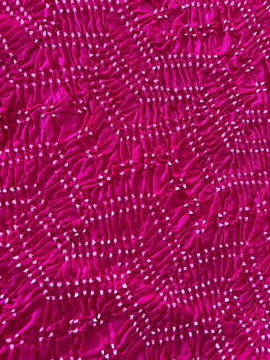 SILK PINK ZICK ZACK DUPATTA