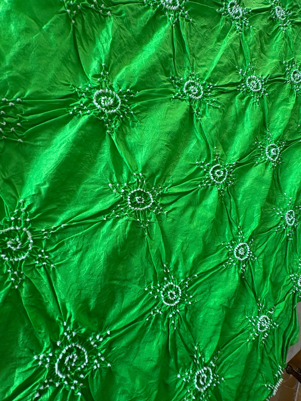 PURE SILK PAROT GREEN DUPATTA