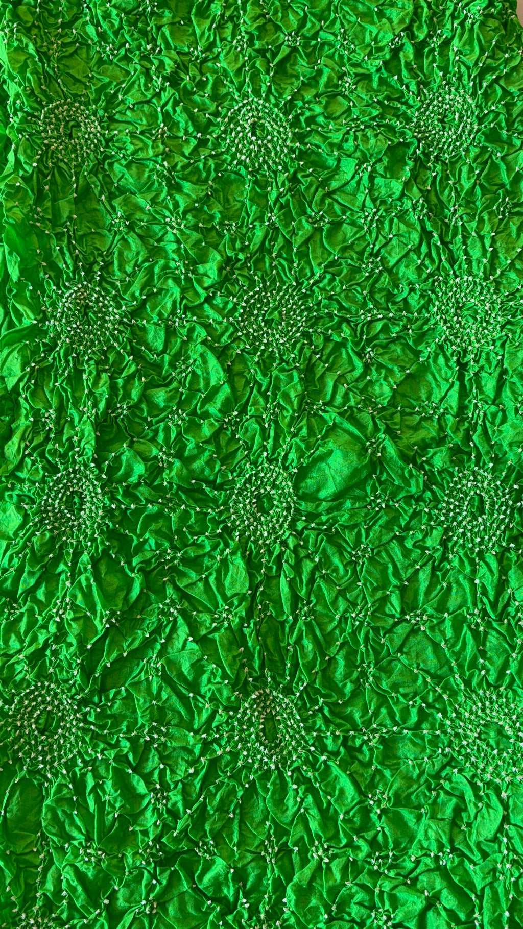 PURE SILK PAROT GREEN DUPATTA