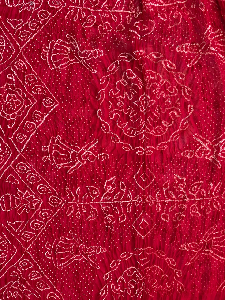 BANDHANI GORGETTE SAREE