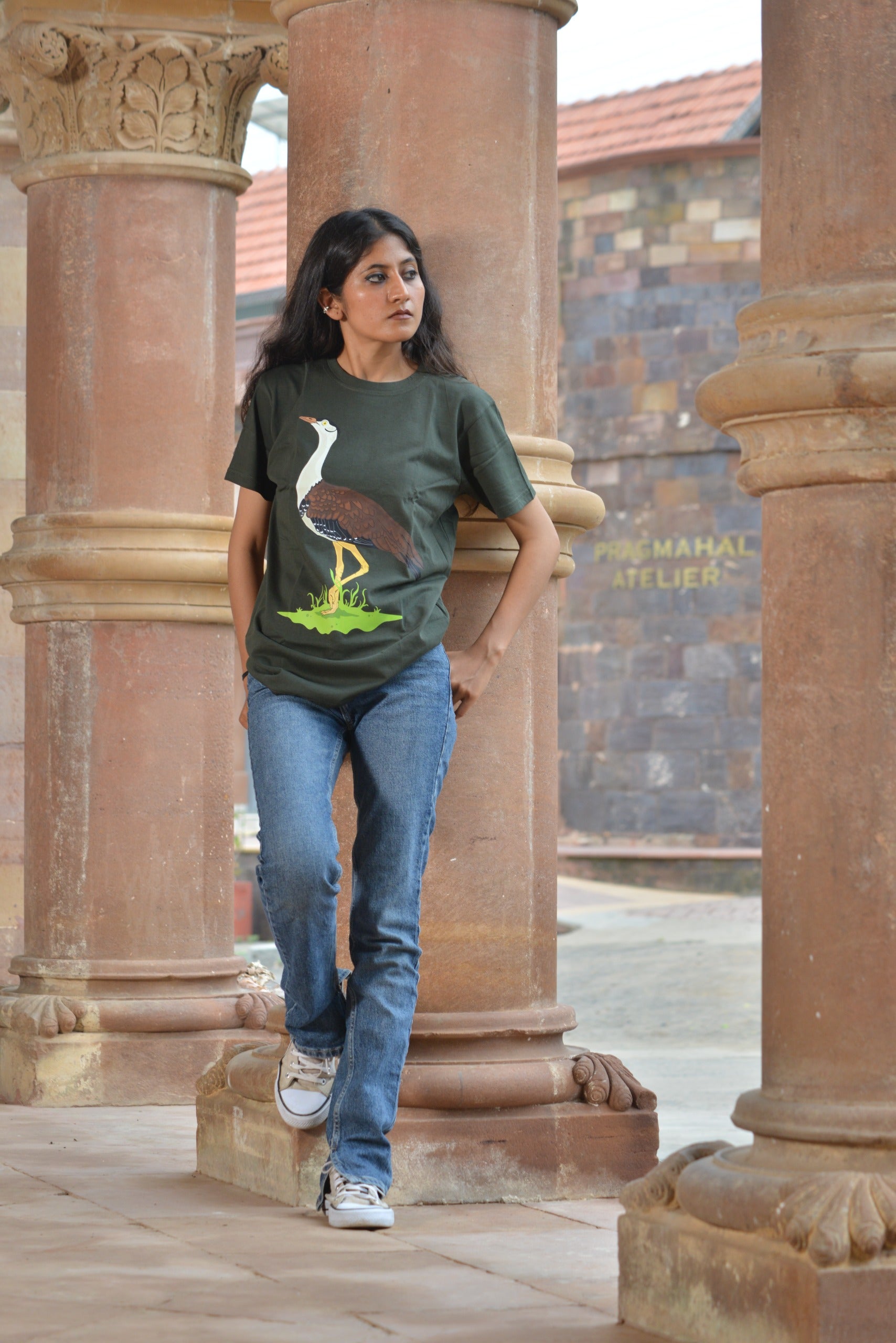 Wildlife T-Shirts - The Great Indian Bustard