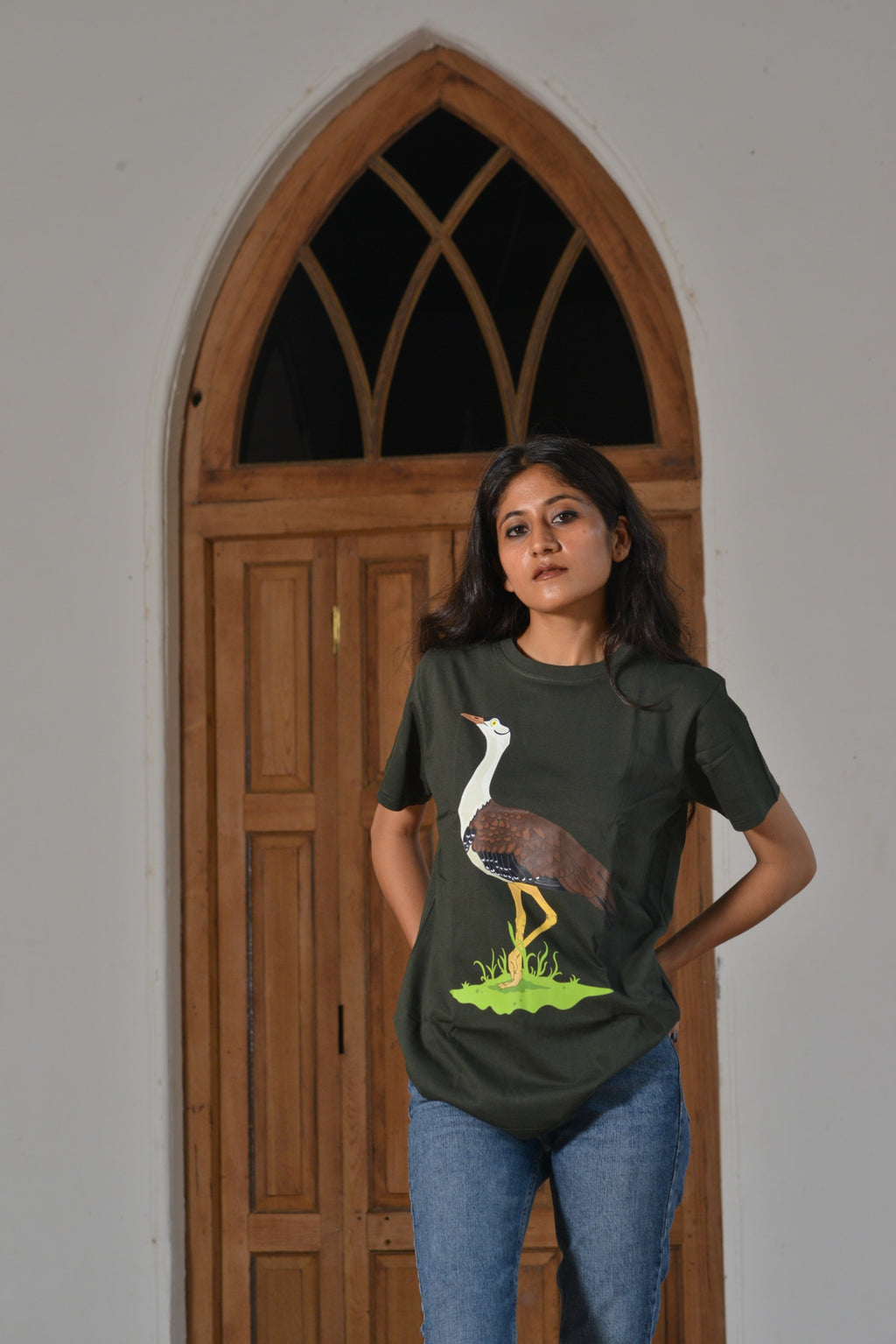 Wildlife T-Shirts - The Great Indian Bustard