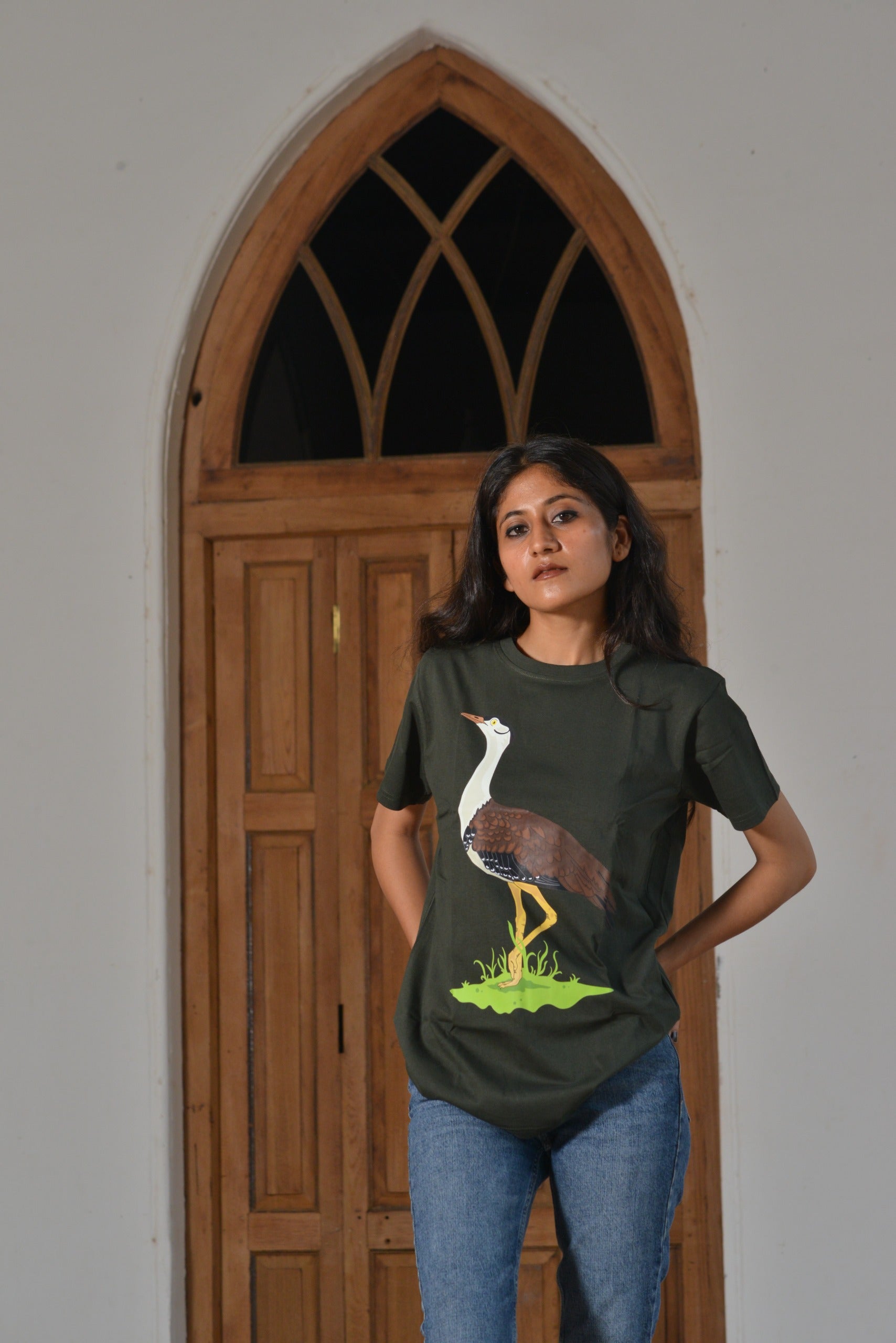 Wildlife T-Shirts - The Great Indian Bustard